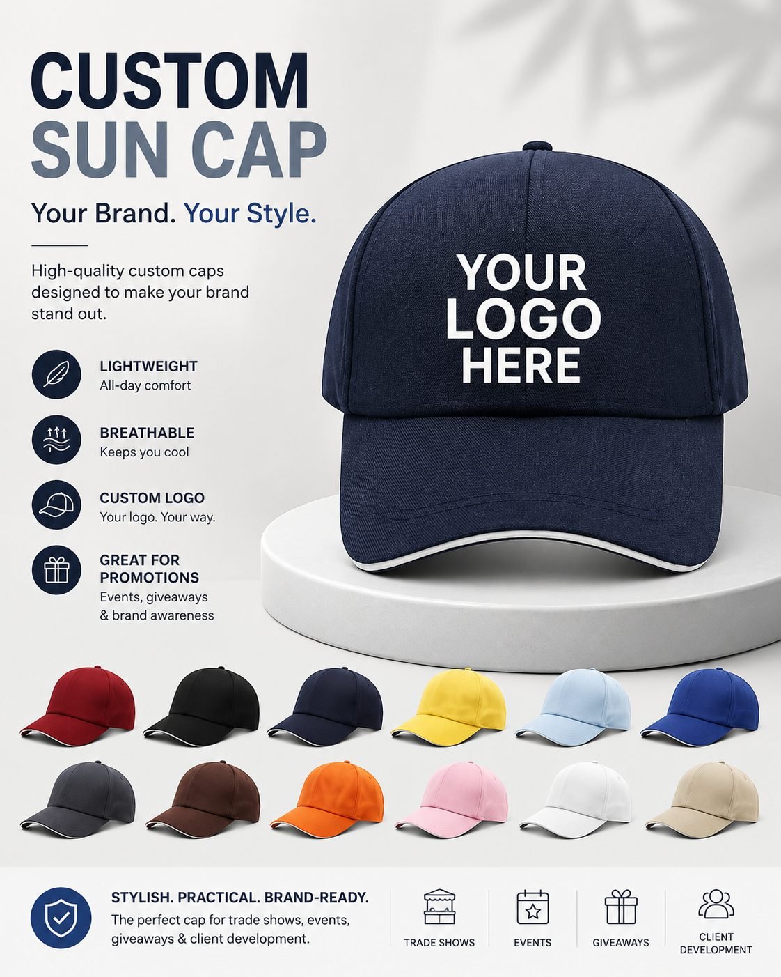 Custom Sun Cap