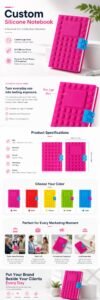 Custom Silicone Notebook detail page visual